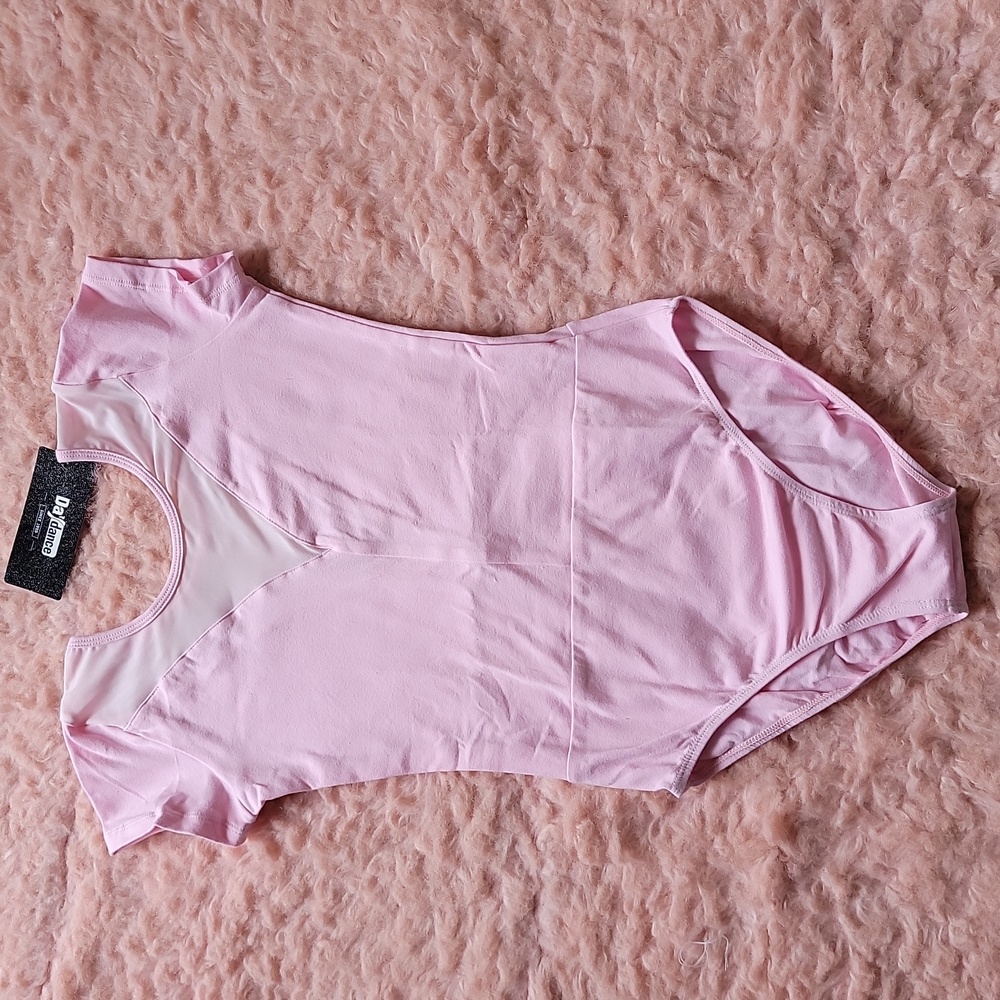 Pink Leotard Short Sleeves